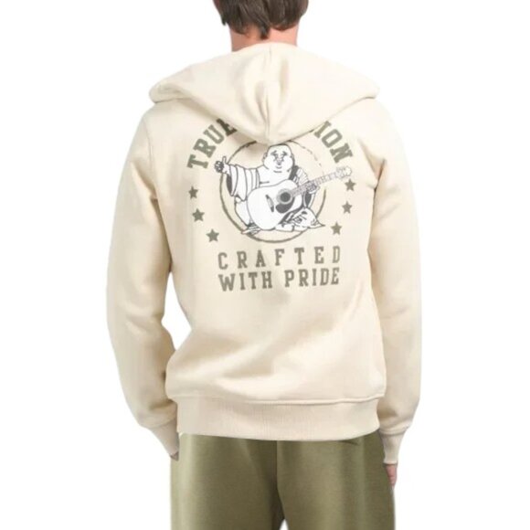 True Religion Men's Matching Sweatsuit Size M Fleece 2 PC Tracksuit Outfit NWT - Picture 4 of 8